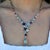 Sky Blue Nina Zhou Symphony Aquamarine Sapphire Statement Necklace For Sale - Image 8 of 8