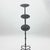Hand Forged Iron Candelabra Set of 3 (95-115cm) Antique Copper Finish Straight Stem with Compact Arched Base For Sale - Image 4 of 6