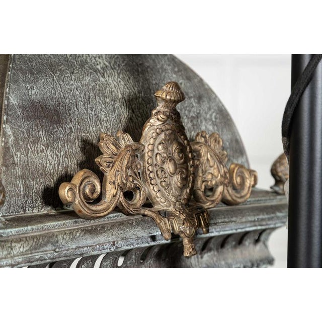 Brown Large French Bronze and Iron Lantern For Sale - Image 8 of 17