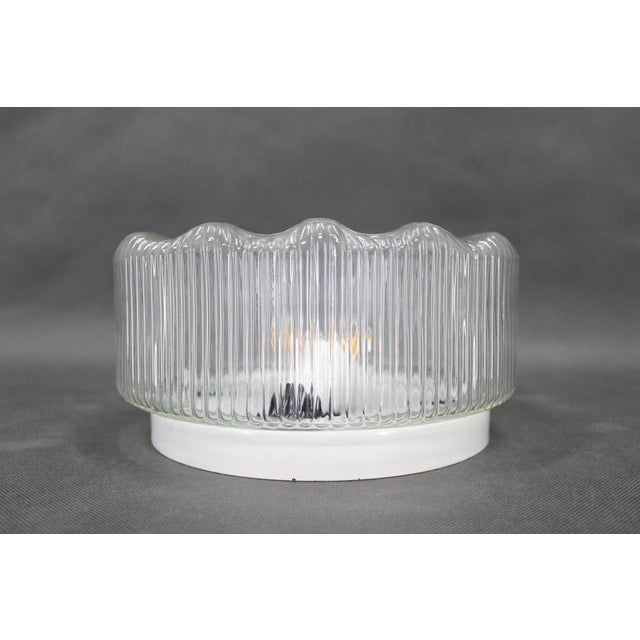 1970s Round Glass Ceiling Light, 1970s For Sale - Image 5 of 8