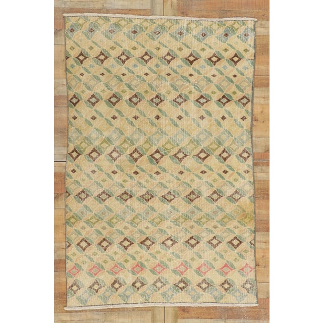 Vintage Turkish Sivas Rug - 04'11 X 07'06 For Sale - Image 9 of 10