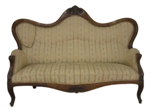Antique Luigi Filippo Walnut Sofa