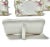 White 1960s Mann Porcelain Place Card Holders and Message Board – Tobacco Leaf Pattern – Set of 9 For Sale - Image 8 of 12