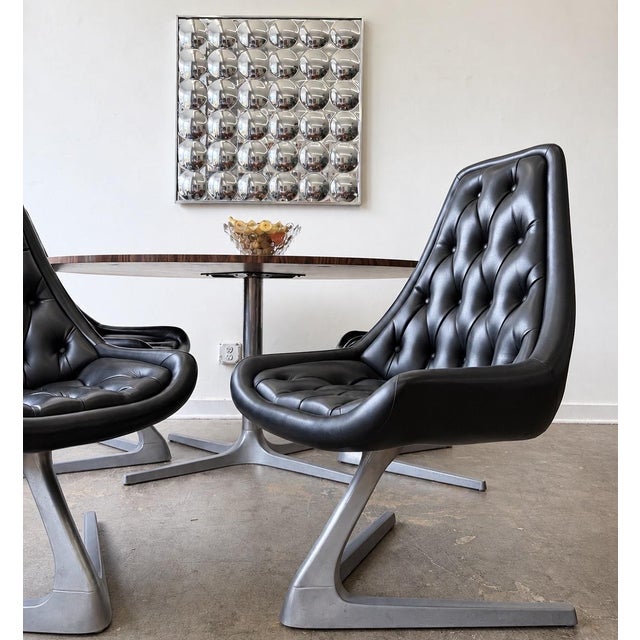 Mid-Century Modern 1960's Chromcraft "Sculpta" Star Trek Dining Set For Sale - Image 3 of 12