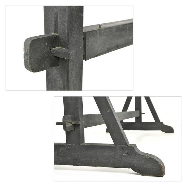 Large Patinated Wooden Blackboard For Sale - Image 6 of 7