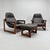Mid-Century Modern Mid-Century Modern MP-91 Earth Lounge Chairs and Ottoman from Percival Lafer, Brazil, 1970s, Set of 3 For Sale - Image 3 of 18