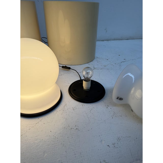 Rubber Vintage Scafandro Table Lamps by Sergio Asti for Fontana Arte, 1970, Set of 3 For Sale - Image 7 of 9