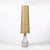 Mid-Century Modern Mid-Century White Glazed Ceramic Table Lamp With Monumental Spun Resin Shade For Sale - Image 3 of 16