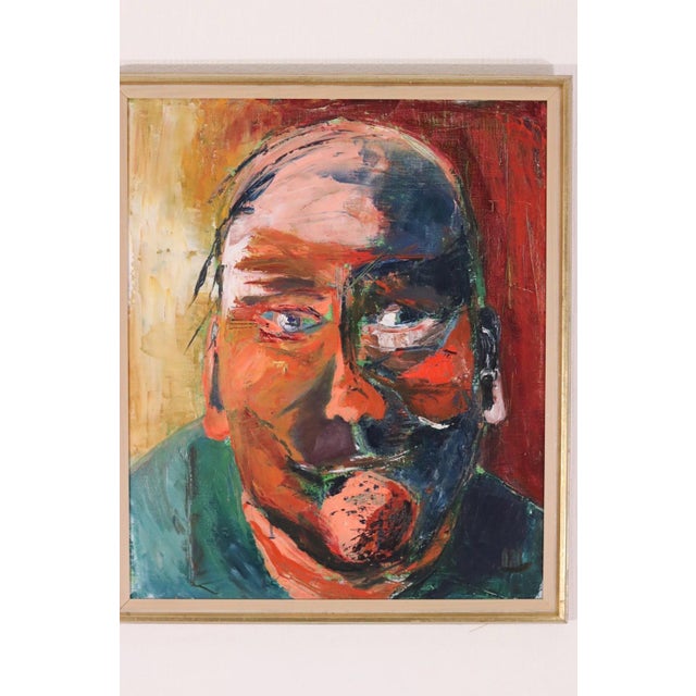 Anelotte Höcke, Uncle, 1977, Oil on Canvas, Framed For Sale - Image 15 of 16