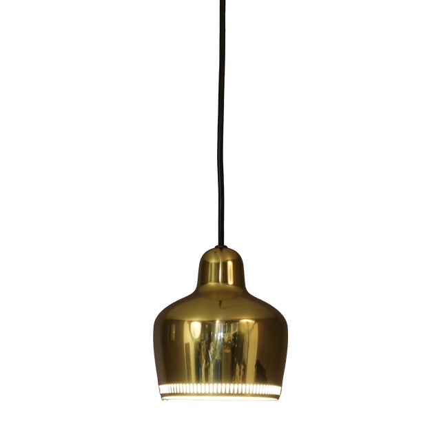 Model Golden Bell A330S Hanging Lamp by Alvar Aalto for Louis Poulsen, Denmark, 1950s For Sale