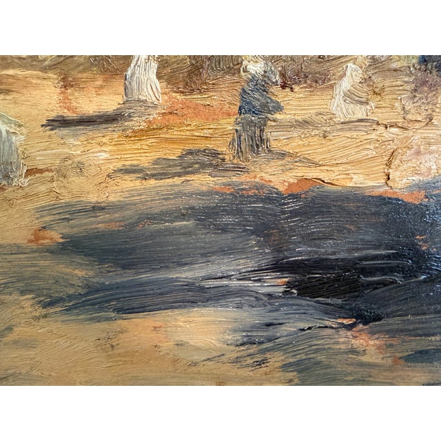 Mid 20th Century Carl Johan Allan Åsberg (1907-1952) Swedish Oil Painting Paris Street Scene For Sale In Jacksonville, FL - Image 6 of 13