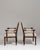Pair of 19th Century French Chestnut Brown Louis XVI Oak Upholstered Armchairs For Sale - Image 9 of 15