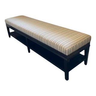 A. Rudin Custom Upholstered Bench For Sale