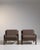 19th Century France Mid-century Modern Taupe Brass Armchair For Sale - Image 4 of 11
