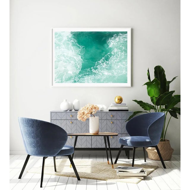 Large Contemporary Abstract Water Art Print, 'Bosphorus' Istanbul Turkey Fine Art Photography Print, 45 X 30" Artwork For Sale - Image 4 of 8