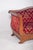 Empire French Canape Upholstered in Red Fabric For Sale - Image 6 of 10