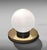 Vintage Pair of Italian Lamps With Brass Bases and Opal Glass Shades For Sale - Image 9 of 16