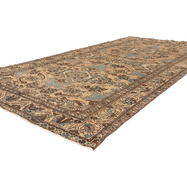 61029 Vintage Persian Bakhtiari Rug, 05'02 x 09'11. The Heritage Estate: A Vintage Persian Bakhtiari Masterpiece of Noble...