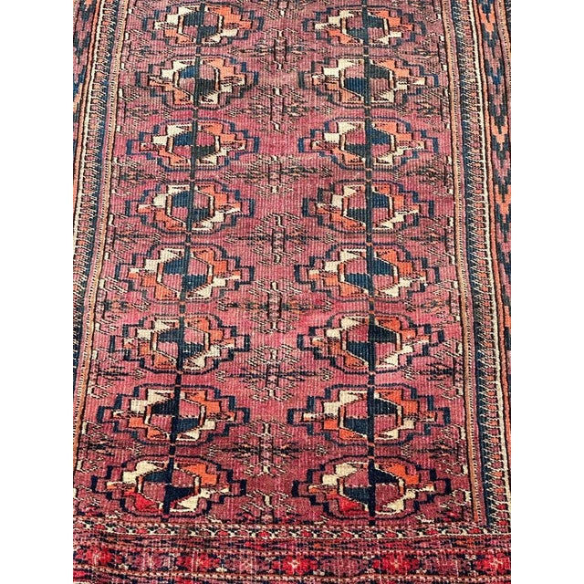 Antique Turkmen Bokhara Rug, 1890s For Sale - Image 10 of 18