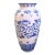 Blue and White Chinoiserie Vase - Mid Century For Sale