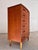 Semi-Circular Teak Chest of Drawers with Lock, 1950s For Sale - Image 9 of 10