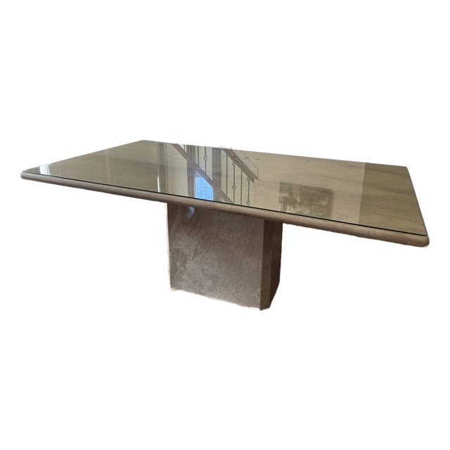Vintage C.I.M. Italian Marble Dining Table For Sale
