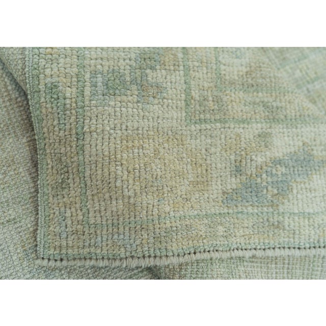 Turkish Oushak Rug 2'6" x 8'8" #19421 For Sale In Houston - Image 6 of 8