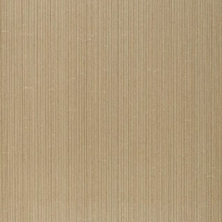 Schumacher Rimini Rib Vinyl Wallpaper In Gold For Sale