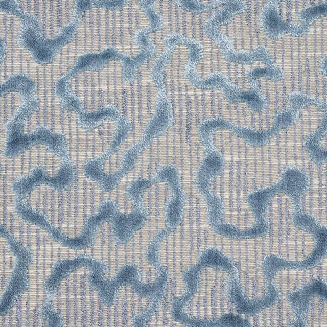 Schumacher SAMPLE - Schumacher Janis Velvet Fabric In Moonstone For Sale - Image 4 of 4