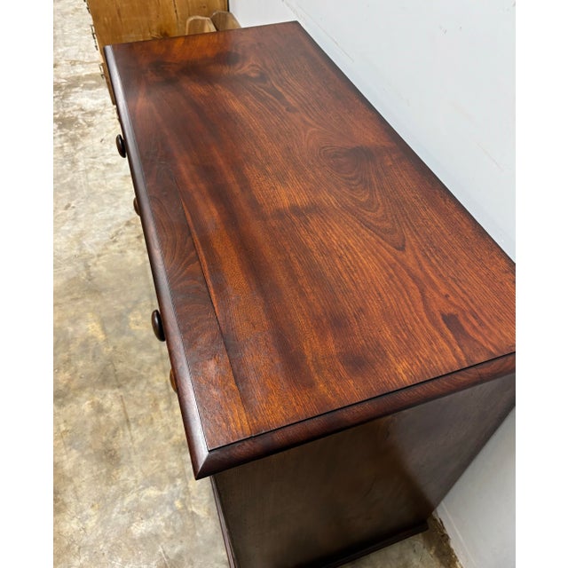 Wood Antique English Mahogany Chest of Drawers For Sale - Image 7 of 11