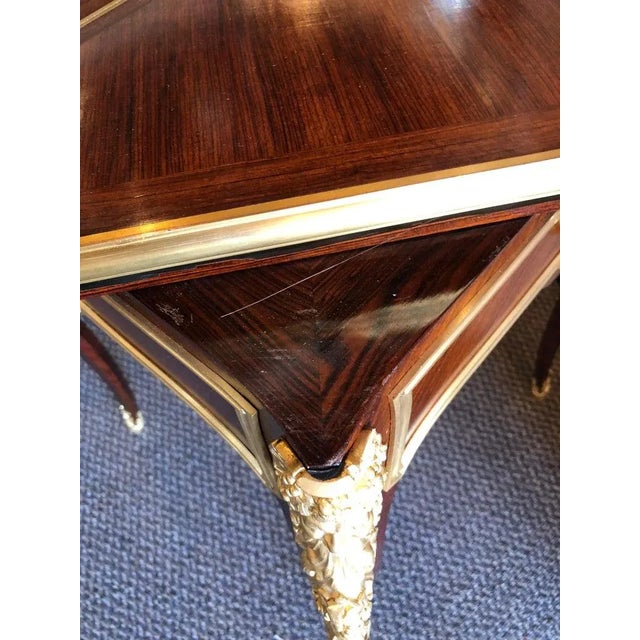 19th Century French Ormolu Folding Card Envelope Table, Signed P. Sormani For Sale - Image 9 of 13