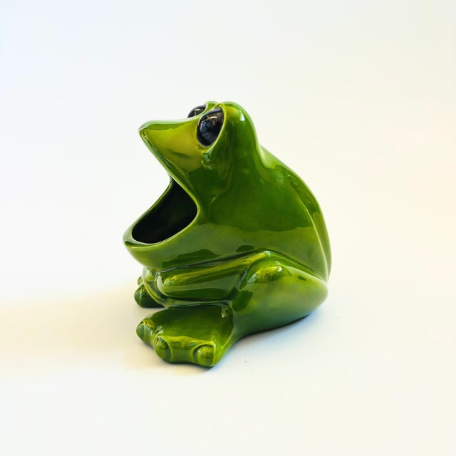 Mid-Century Modern Mid Century Ceramic Frog Bowl For Sale - Image 3 of 10
