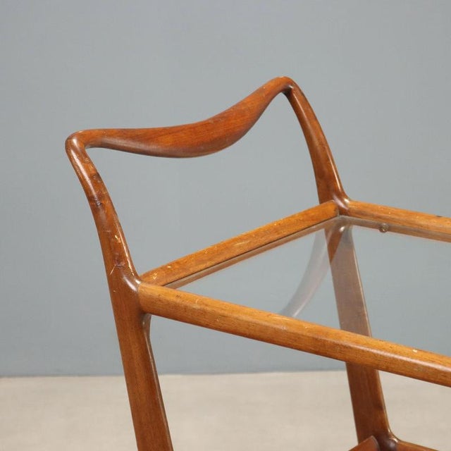 Vintage Serving Bar Cart, 1950s For Sale - Image 3 of 8