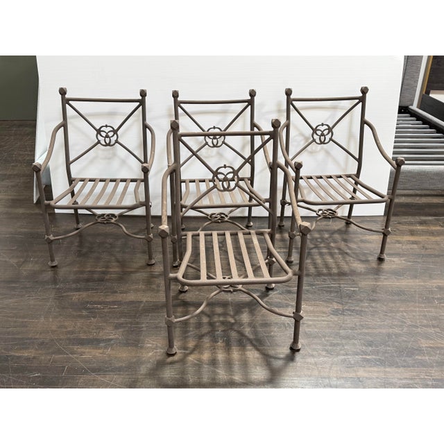 Terra Furniture Renaissance Outdoor Patio Table + Chairs, Set of Five For Sale - Image 12 of 12