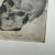 Ecru Vintage Boho Original Pencil Sketch of Skull For Sale - Image 8 of 10