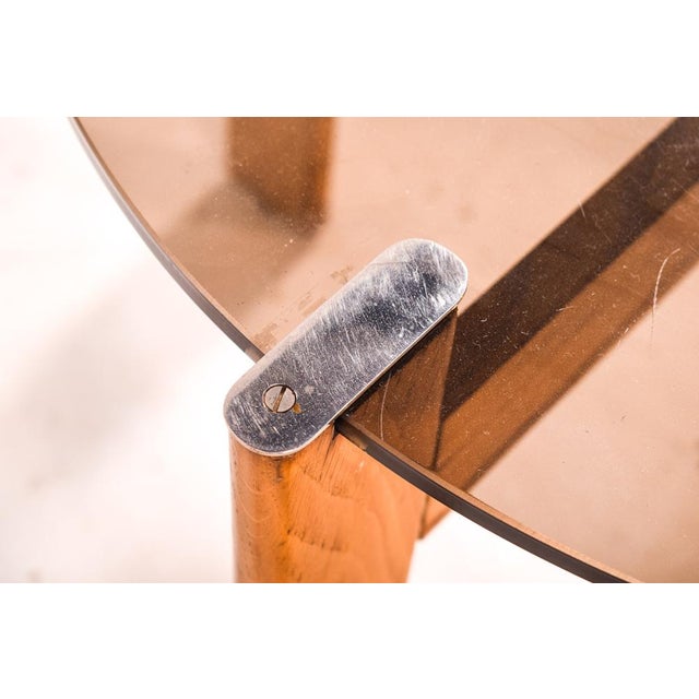 Portuguese Side Tables in Oak, 1980s, Set of 2 For Sale - Image 4 of 5