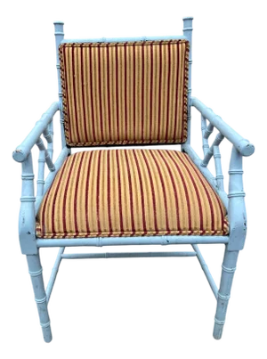 Mid 20th Century Faux Bamboo Armchair