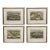 Set of 4 18th-Century Kip & Knyff Hand-Colored Country House Engravings - Framed For Sale