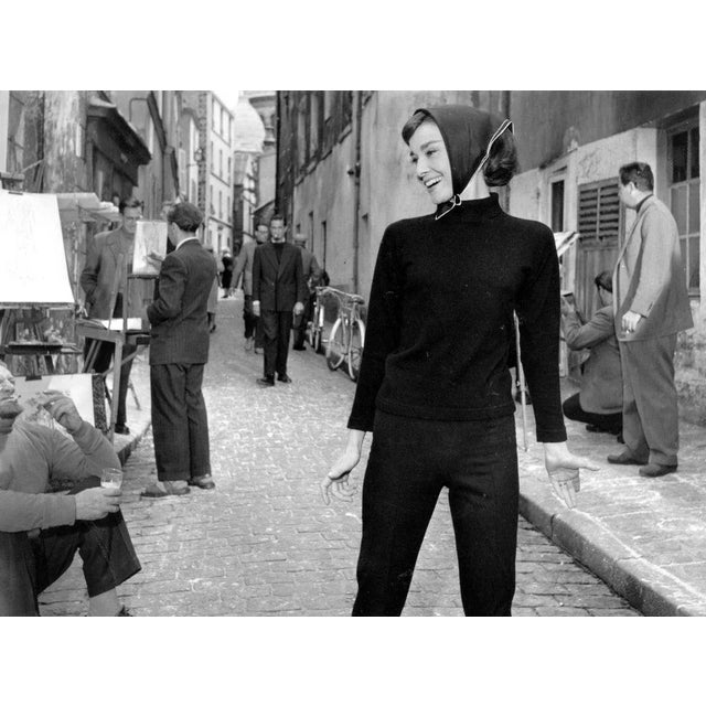 "Hepburn At Paris" by Bert Hardy Belgian-born US actress Audrey Hepburn (1929 - 1993) in a street at Paris during the...