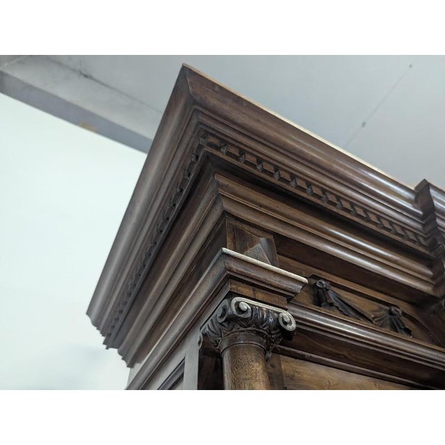 Large Renaissance-Style Cupboard in Walnut For Sale - Image 17 of 18