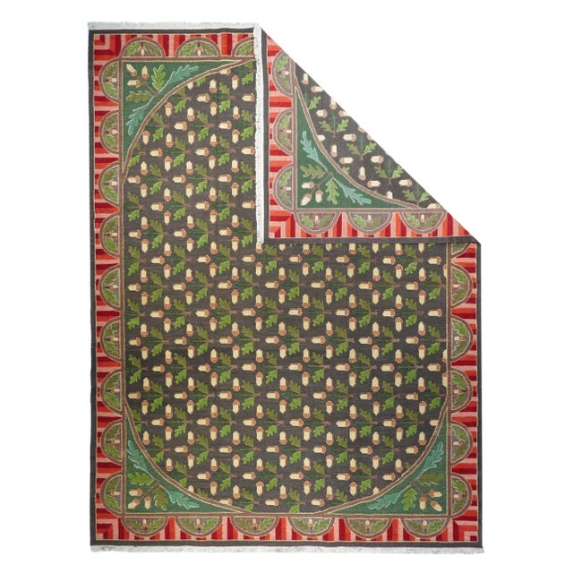 Turkish Sumak Flat Weave Wool Rug 10'0" x 14'0". A technique rather than a specific type, in which warps are wrapped by...