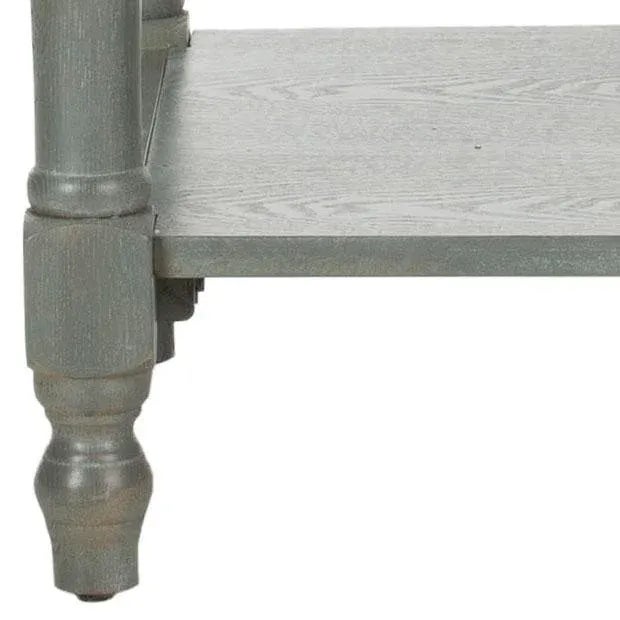 Modern Gray Nightstand With Storage Drawer, French Grey For Sale - Image 3 of 5