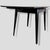 Black Mid-Century Modern Space Age Black & White Formica Draw Leaf Extending Dining Table For Sale - Image 8 of 10