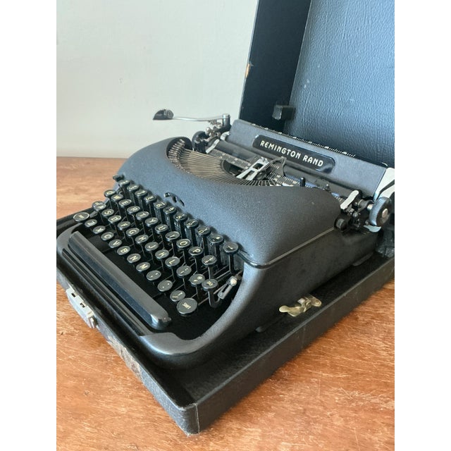 Metal Vintage Boho Remington Rand Typewriter For Sale - Image 7 of 7
