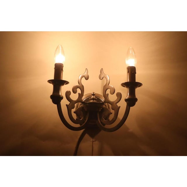 Silver Baroque Silver Wall Sconce by Sciolari, Italy, 1960s For Sale - Image 8 of 10