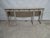 This is a unique Swedish Gustavian Style Conso0le Table. it was restored and repainted with Milk Paints "Oyster White"