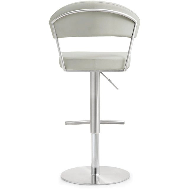 Cosmo Light Grey Steel Bar Stool For Sale In Los Angeles - Image 6 of 12