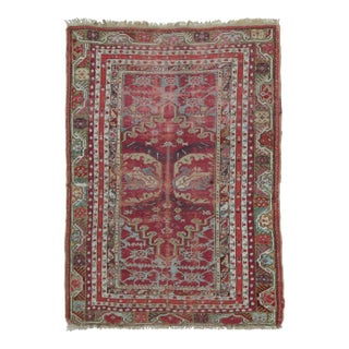 Antique Kırşehir Double-Ended Prayer Rug in Geometric Floral Design - Rug & Kilim For Sale