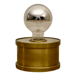 1990s Ralph Lauren for Visual Comfort Antique Brass With Mirror Flush Mount Lights (6 Available)