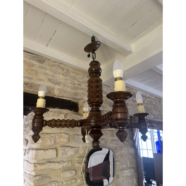 Vintage Pendant Light by Charles Dudouyt, 1940s For Sale - Image 11 of 18